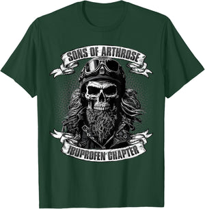 Sons of Arthrose - Ibuprofen Chapter Biker Motorradfahrer T-Shirt - T-Shirt | Forest