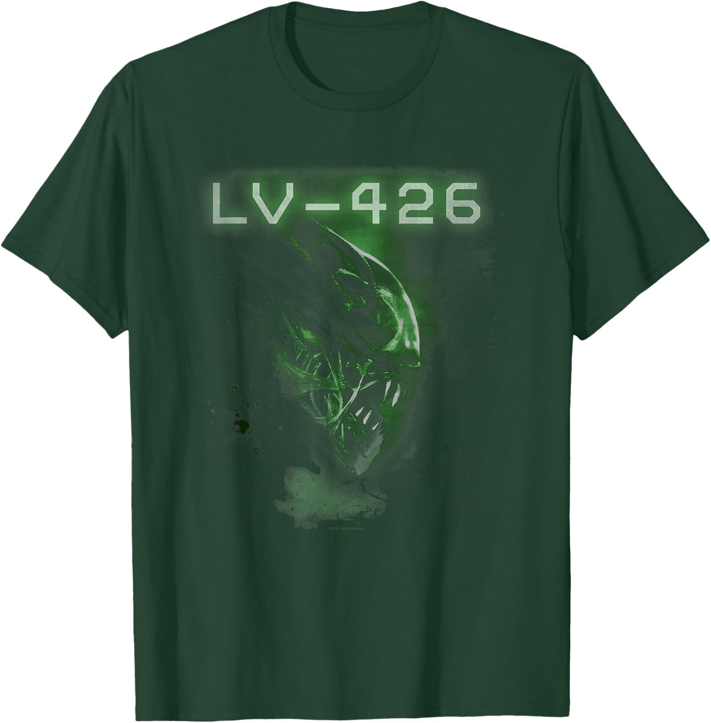 Aliens Lv-426 Iconic Angry Xenomorph Profile Chest Portrait T-Shirt - T-Shirt | Forest