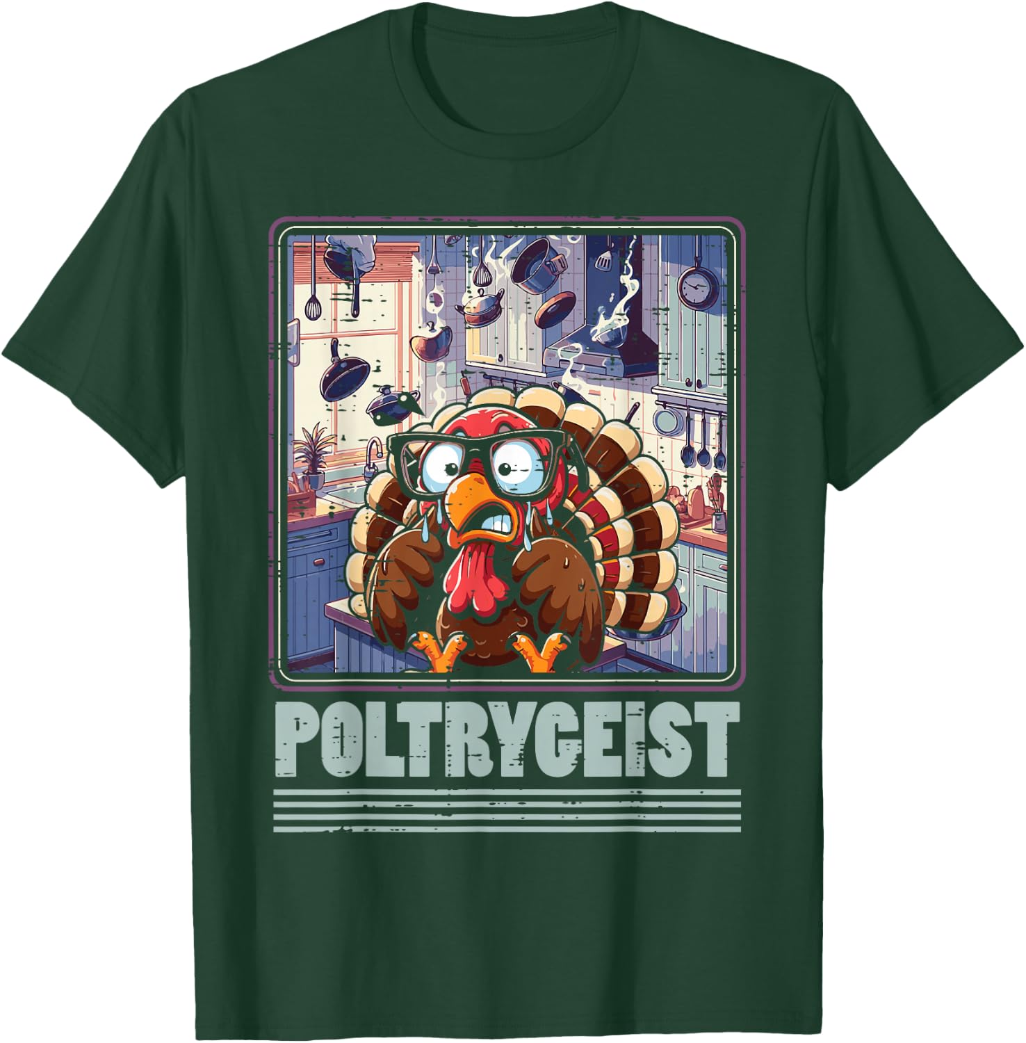 Thanksgiving Poltrygeist Turkey Poltergeist Men Women Kids T-Shirt - T-Shirt | Forest