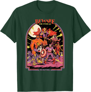 Marvel Zombies Beware The Undead We Don’t Bite Halloween T-Shirt - T-Shirt | Forest