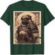 Pug Dog Samurai Full Gear Warriors Japanese Gothic Style T-Shirt - T-Shirt | Forest
