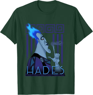 Profile Portrait of Hades Finger Smoke of Disney Villains T-Shirt - T-Shirt | Forest