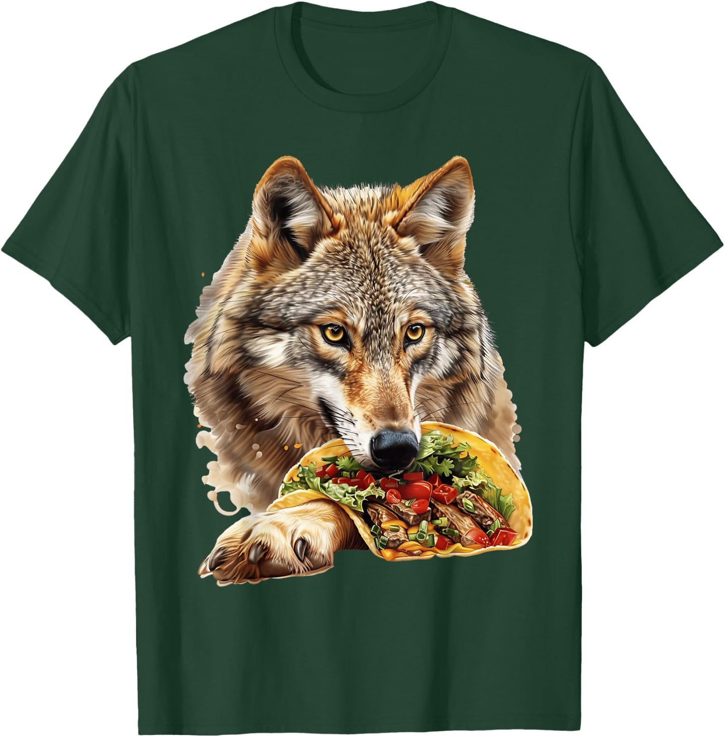 Wolf Tacos T-Shirt - T-Shirt | Forest