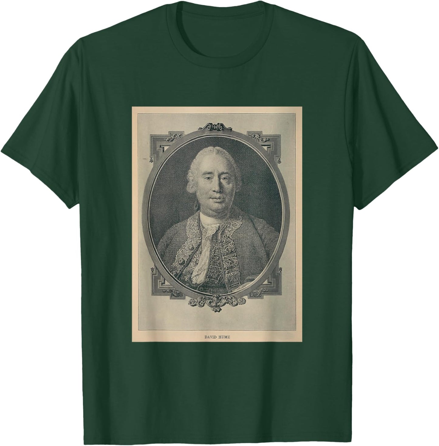 Old David Hume Illustrative Portrait T-Shirt - T-Shirt | Forest