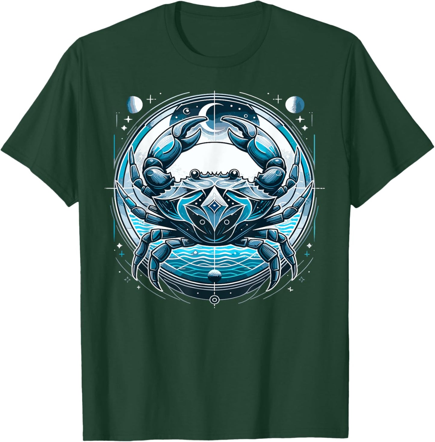 Signe astrologique du Cancer Astrologie , Black, S T-Shirt - T-Shirt | Forest