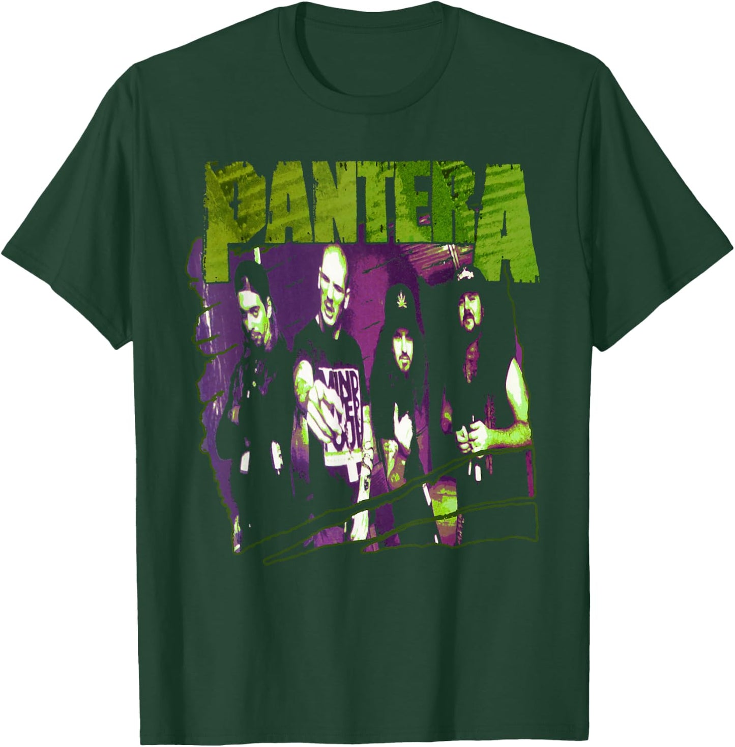 Pantera Official Vintage Sketch T-Shirt - T-Shirt | Forest