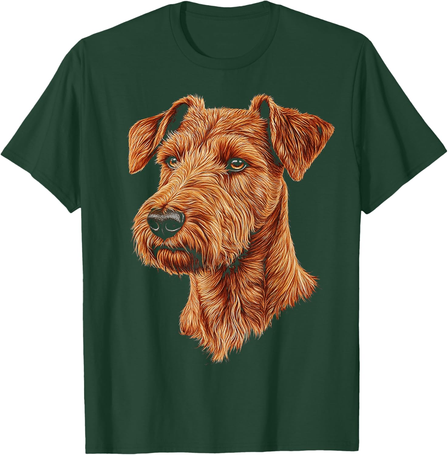 Irish Terrier Dog Graphic Pet Art Irish Terrier T-Shirt - T-Shirt | Forest