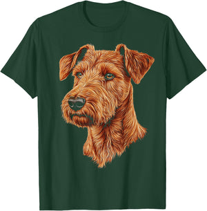 Irish Terrier Dog Graphic Pet Art Irish Terrier T-Shirt - T-Shirt | Forest
