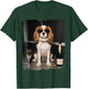 Funny Dog Meme Cavalier King Charles Drinking Champagne T-Shirt - T-Shirt | Forest