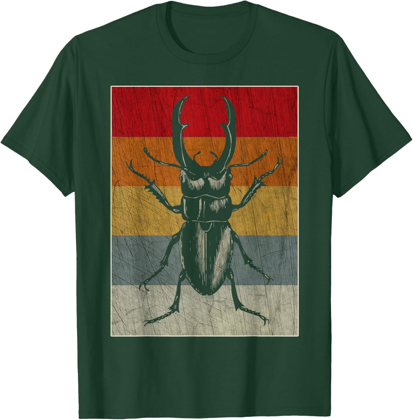 Retro Bug Insect T Shirt - Cool Vintage Style Gift T-Shirt - T-Shirt | Forest