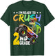 Crush 2nd Grade Dinosaur Monster Truck Back to School Boys T-Shirt - T-Shirt | Forest
