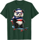 Norwegian Flag American US Flags Panda Heritage Nicaragua T-Shirt - T-Shirt | Forest