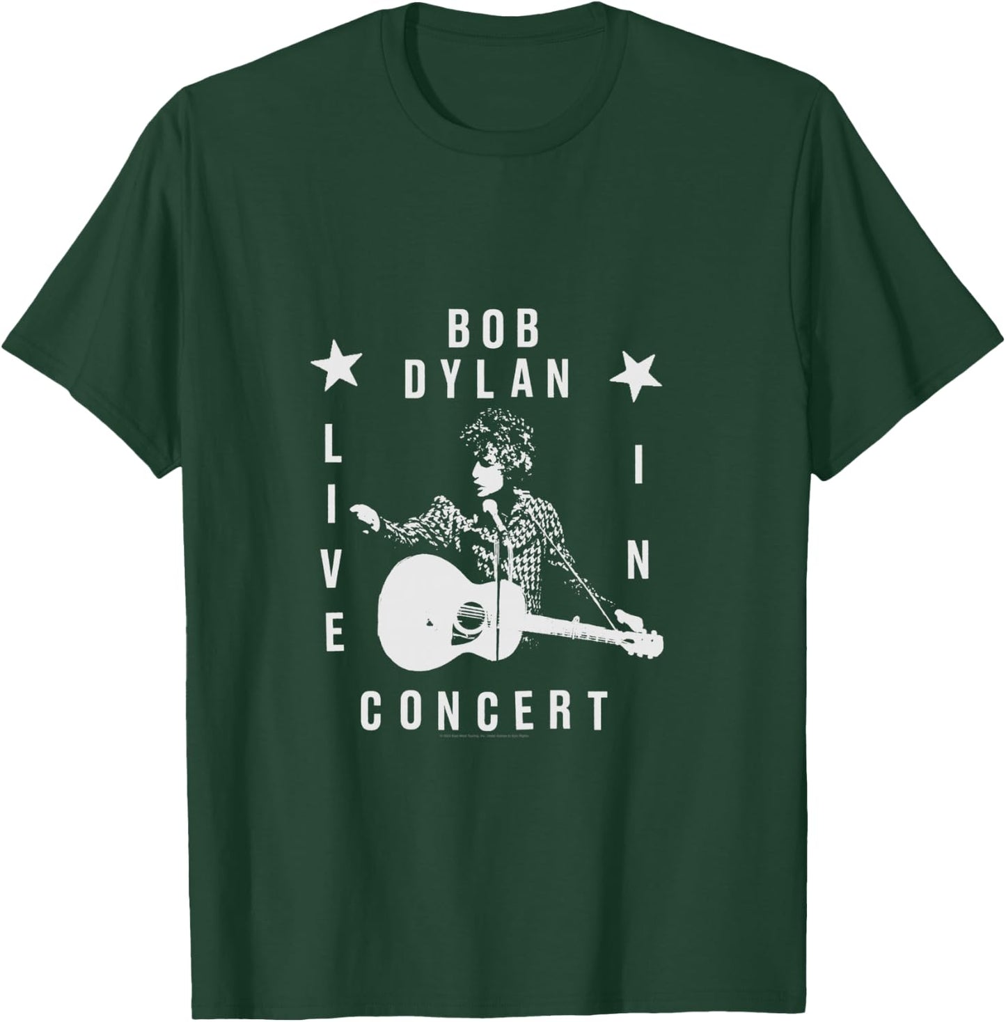 Bob Dylan Live In Concert , Black, S T-Shirt - T-Shirt | Forest
