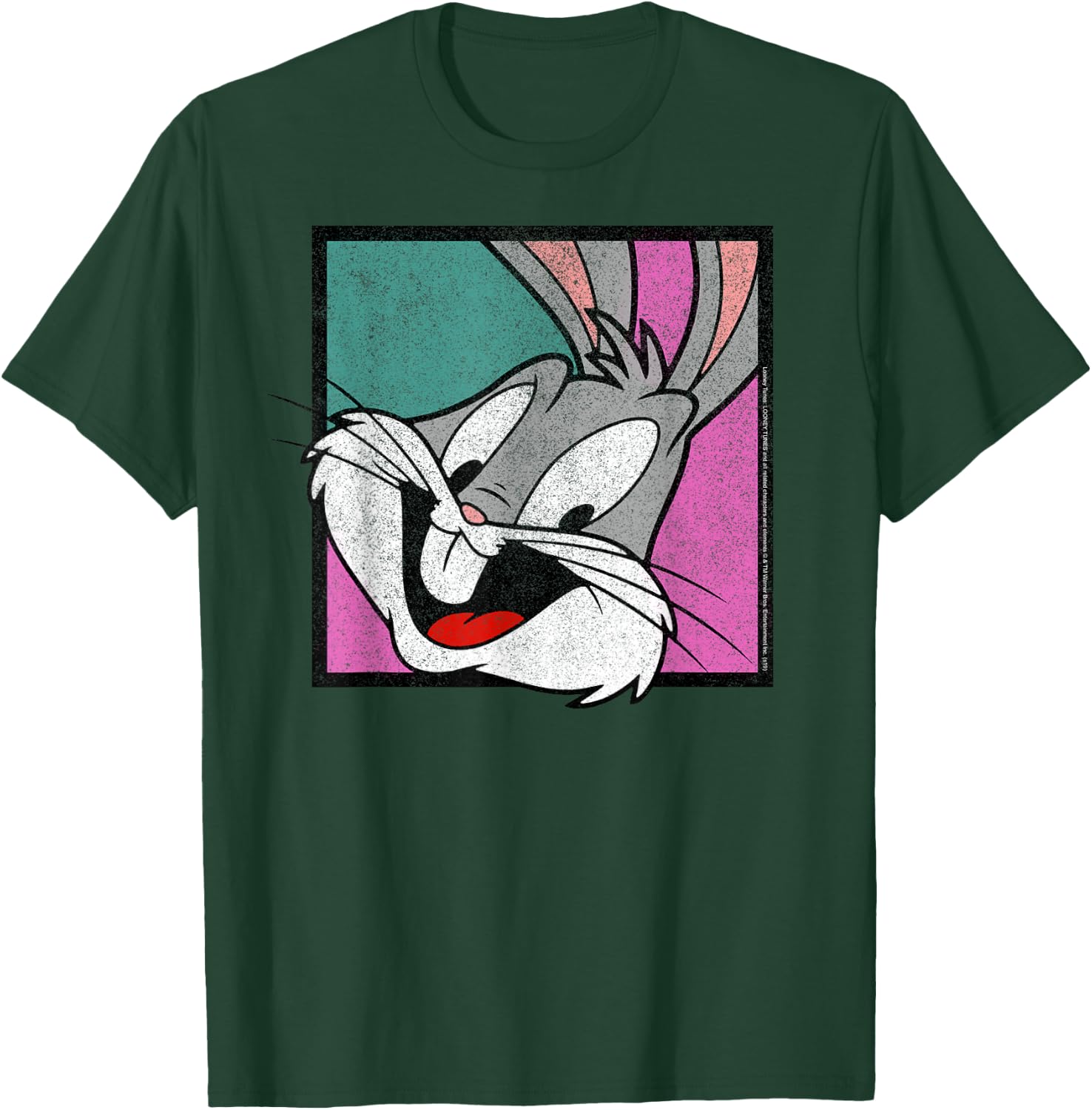 Looney Tunes Bugs Bunny Big Face Box Up T-Shirt - T-Shirt | Forest