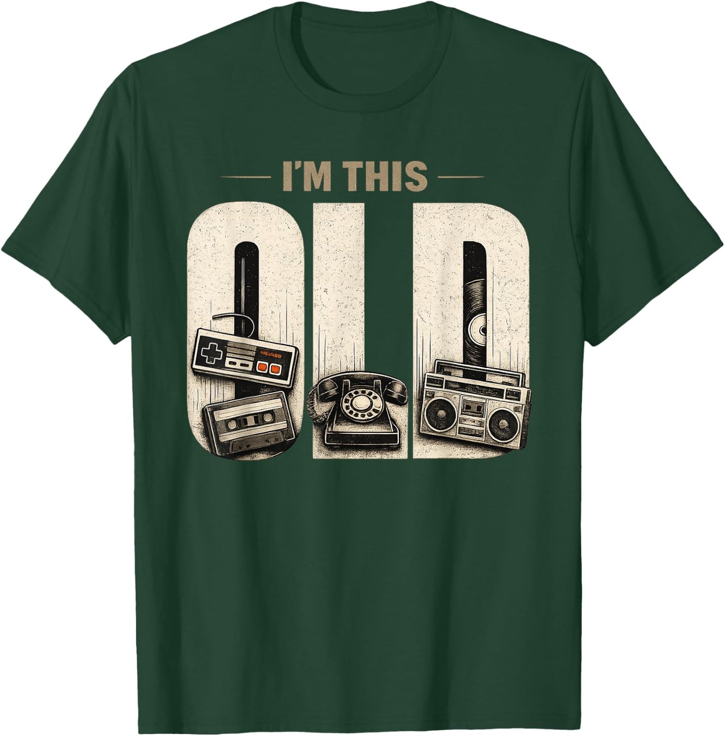 I'm This Old Funny Vintage T-Shirt - T-Shirt | Forest