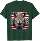 4th Of July US Flag Rhino Women Kids Men T-Shirt - T-Shirt | Forest