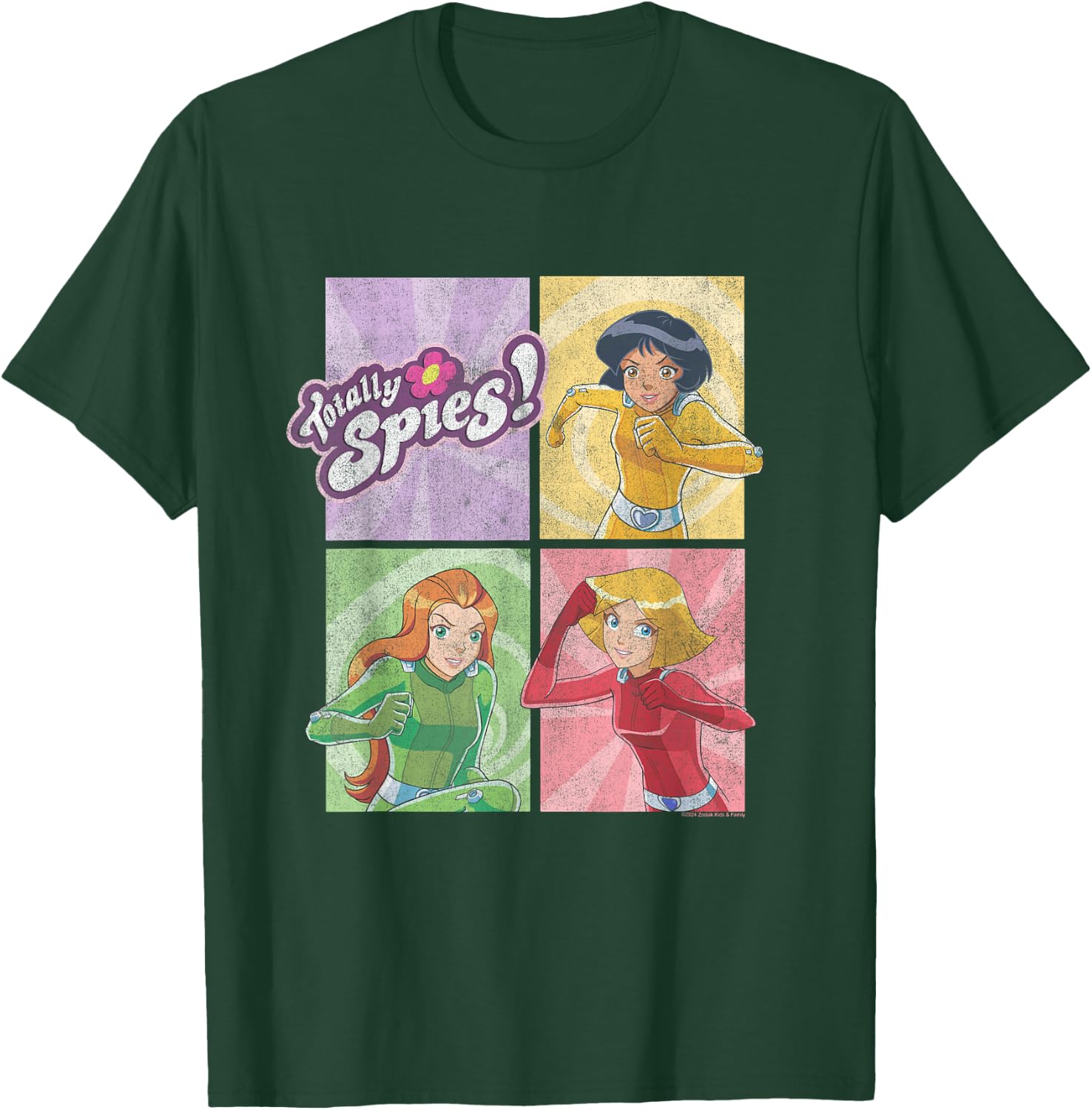 Totally Spies! Four Block Characters & Logo T-Shirt - T-Shirt | Forest