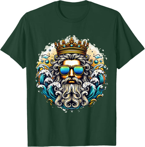 Poseidon Gangsta Costume Trident God Ancient Greek , black