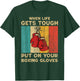 She Will Punch You In The Face Vintage Boxing Boxer T-Shirt - T-Shirt | Forest