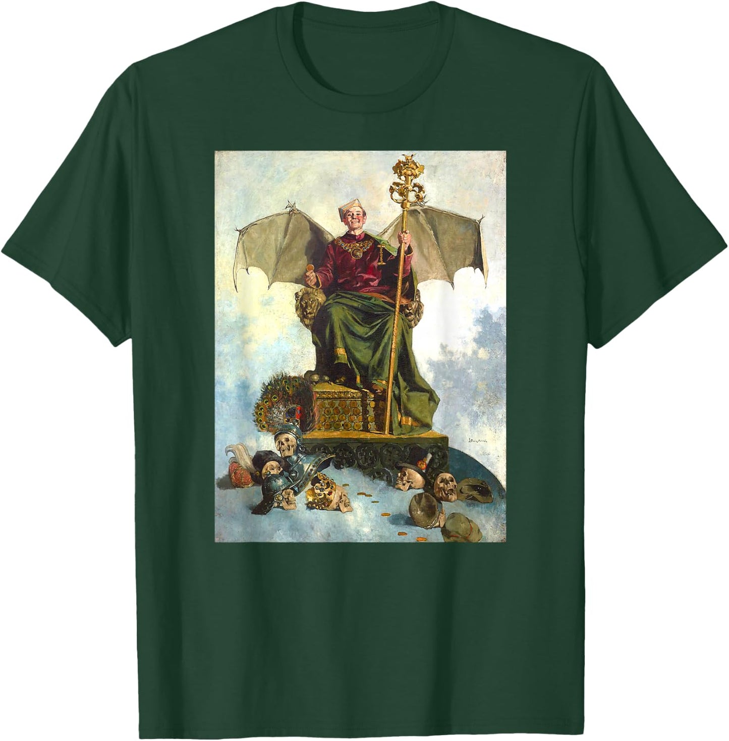 Allegory of Satan Painting Ludwik Stasiak 1900 T-Shirt - T-Shirt | Forest