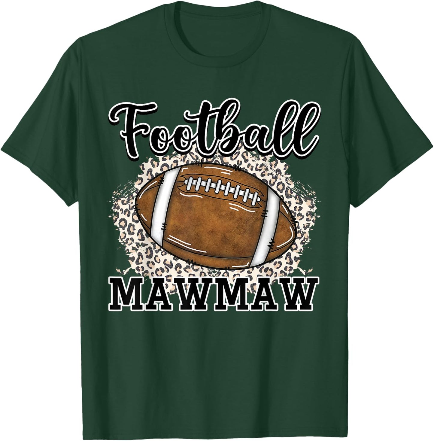 Football Mawmaw Leopard T-Shirt - T-Shirt | Forest