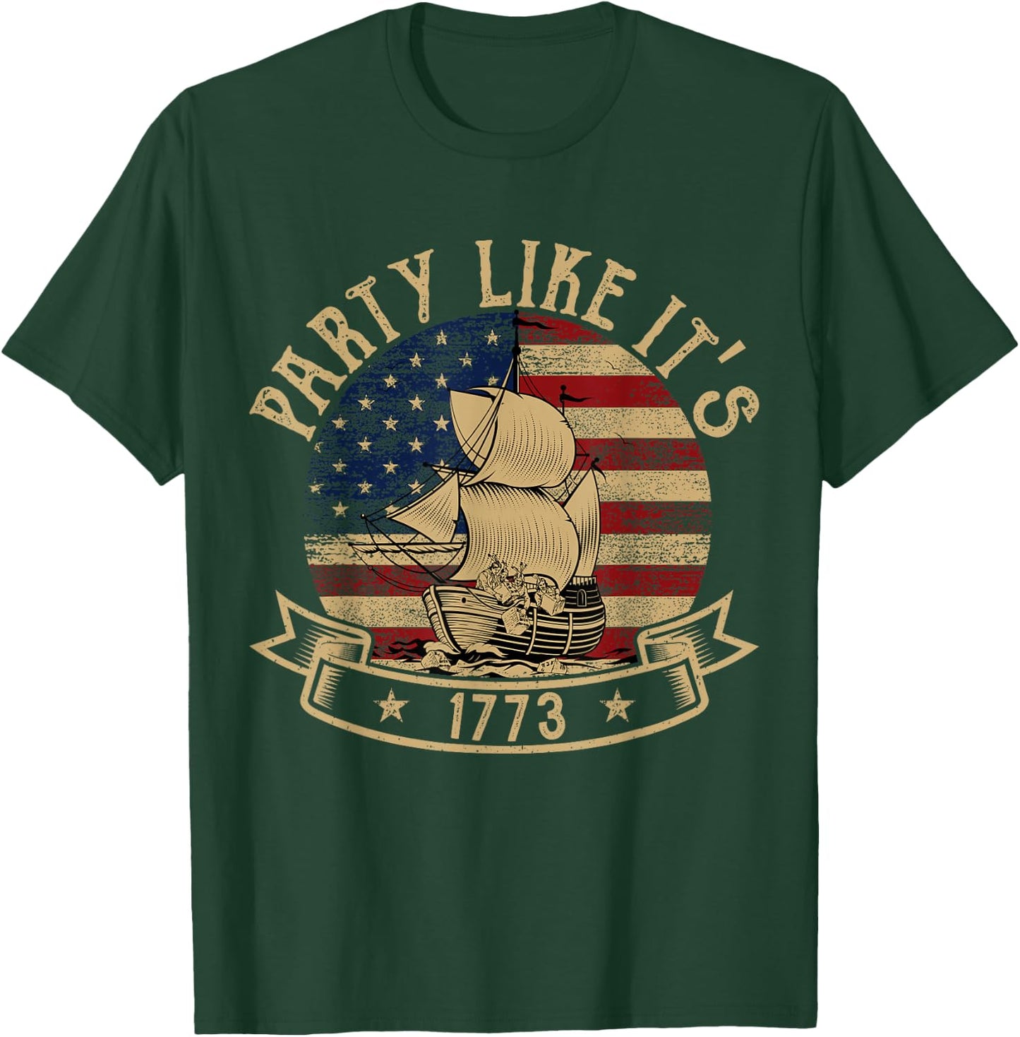 Party Like it's 1773 Boston Tea Funny American History T-Shirt - T-Shirt | Forest