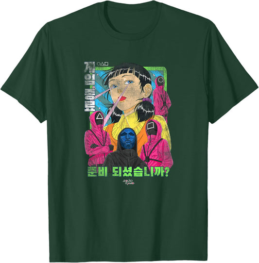 Squid Game Evil Group Anime Haut de Gamme T-Shirt - T-Shirt | Forest