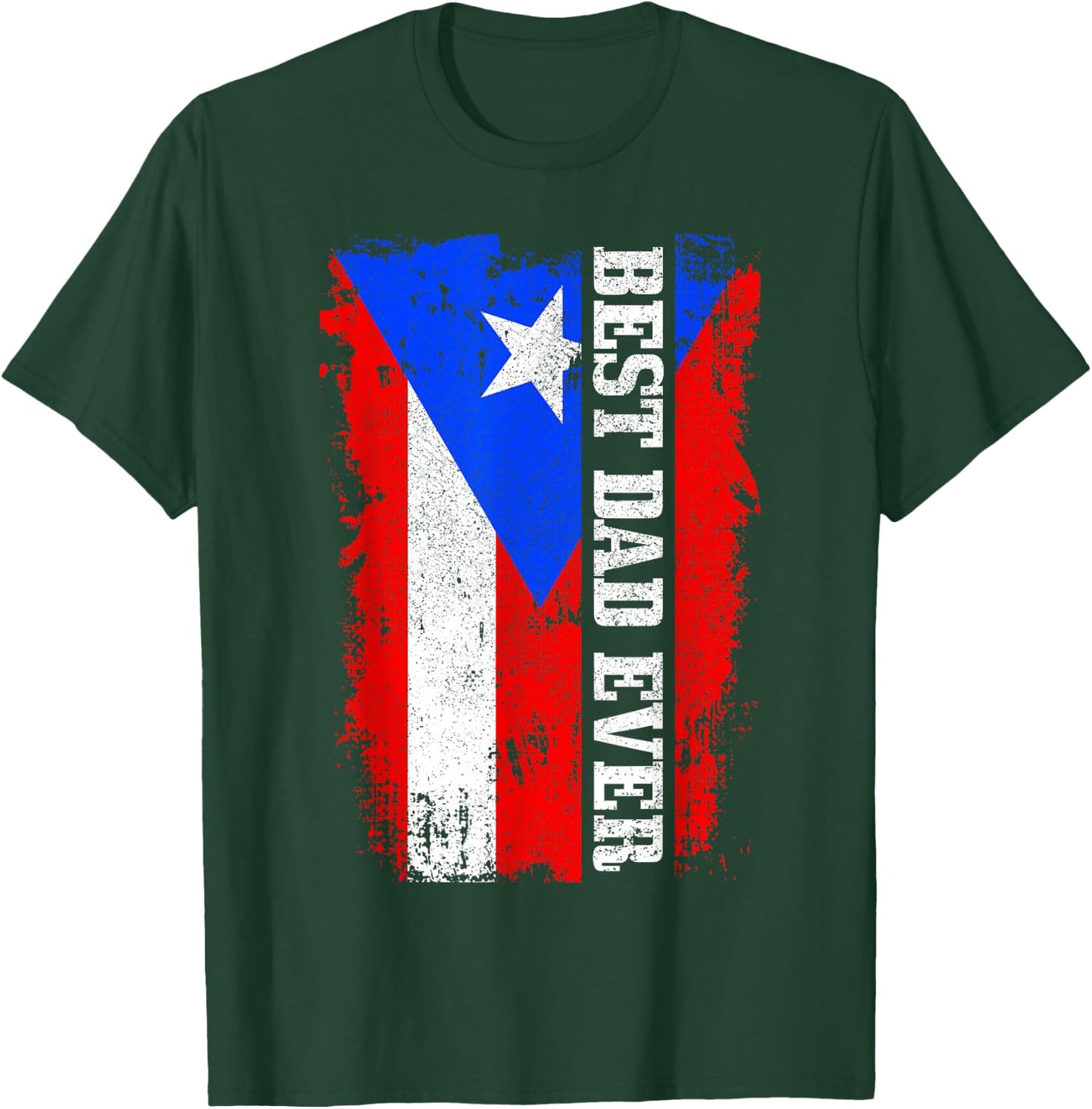 Puerto Rican Papi Dad Puerto Rico Pride Boricua Father's Day T-Shirt - T-Shirt | Forest