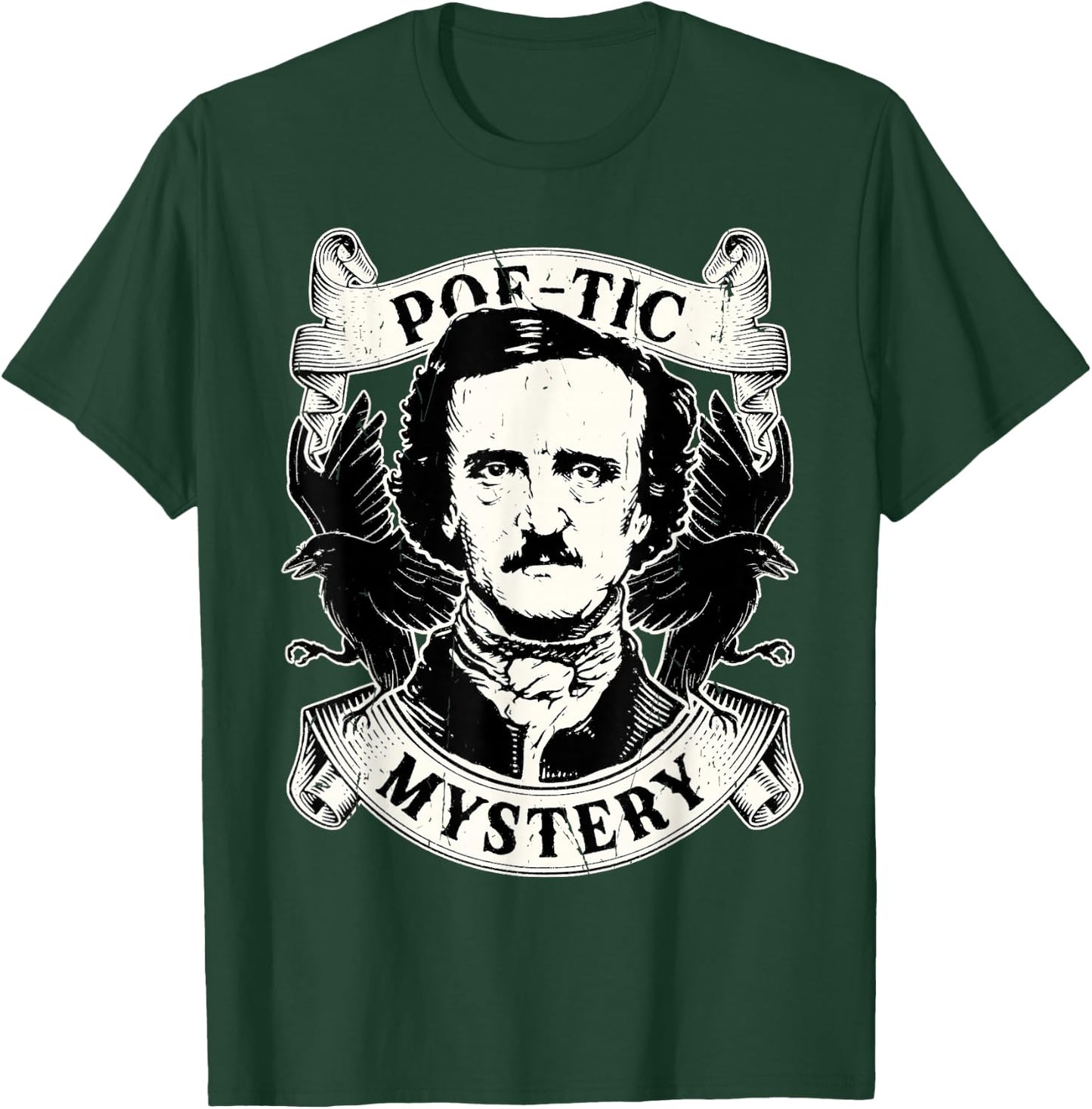 Edgar Allan Poe Gothic Ravens T-Shirt - T-Shirt | Forest