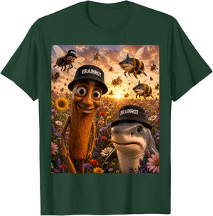 Tralalero Tralala Tung Tung Sahur Brainrot Italian Meme T-Shirt - T-Shirt | Forest