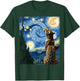Artistic Jungle Animal Van Gogh Style Starry Night Jaguar T-Shirt - T-Shirt | Forest