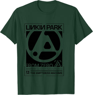 Linkin Park logo in black and white of Zero Box , grey, S T-Shirt - T-Shirt | Forest