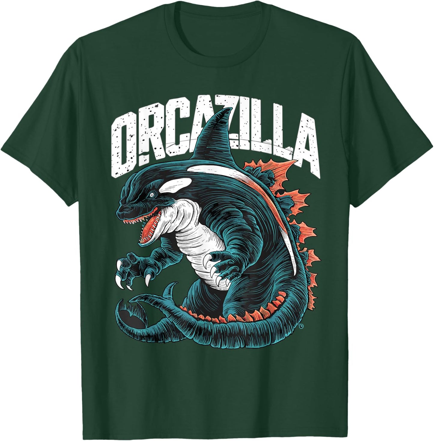 Funny Orca Orcazilla T-Shirt - T-Shirt | Forest