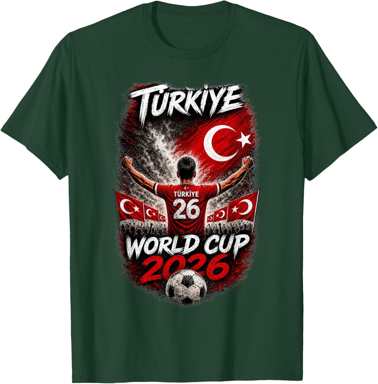 Soccer - WM 2026 Turkey T-Shirt - T-Shirt | Forest