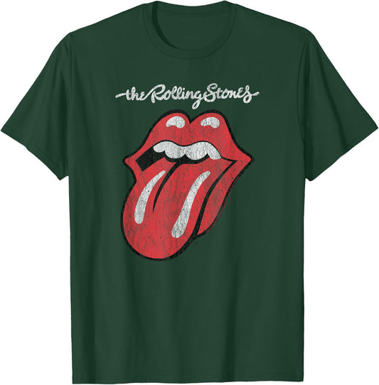 Rolling Stones Official Script Tongue , black T-Shirt - T-Shirt | Forest