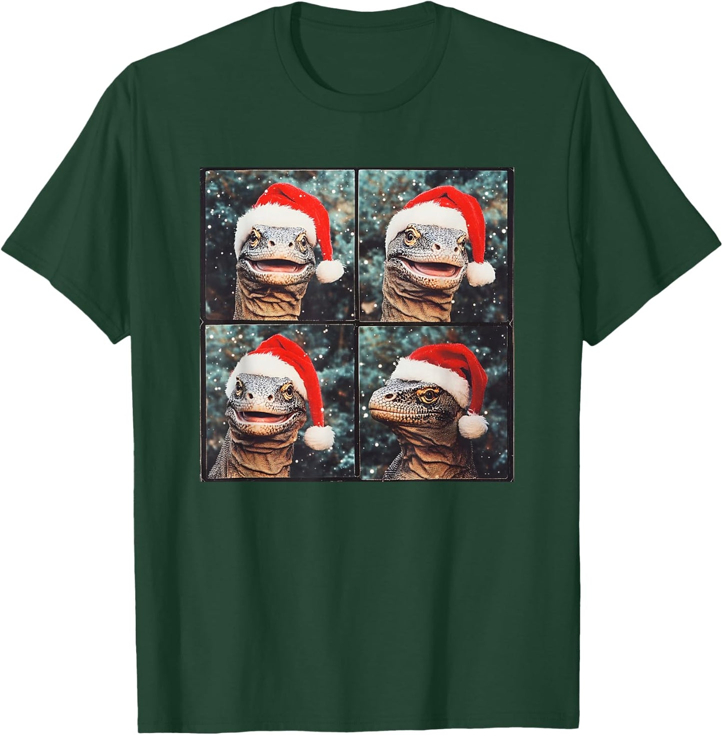 Komodo Dragon Christmas T-Shirt - T-Shirt | Forest