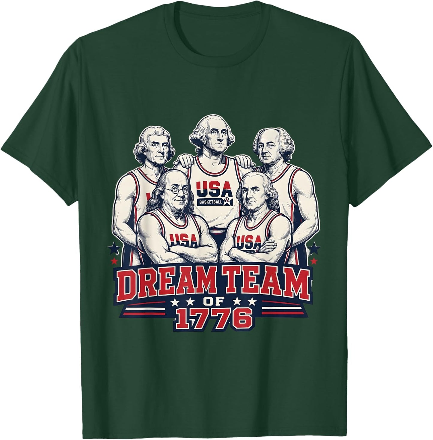 Undefeated Since 1776 America 4th of July Independence Team T-Shirt - T-Shirt | Forest