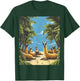 Funny Llamas Lounging On Beach T-Shirt - T-Shirt | Forest