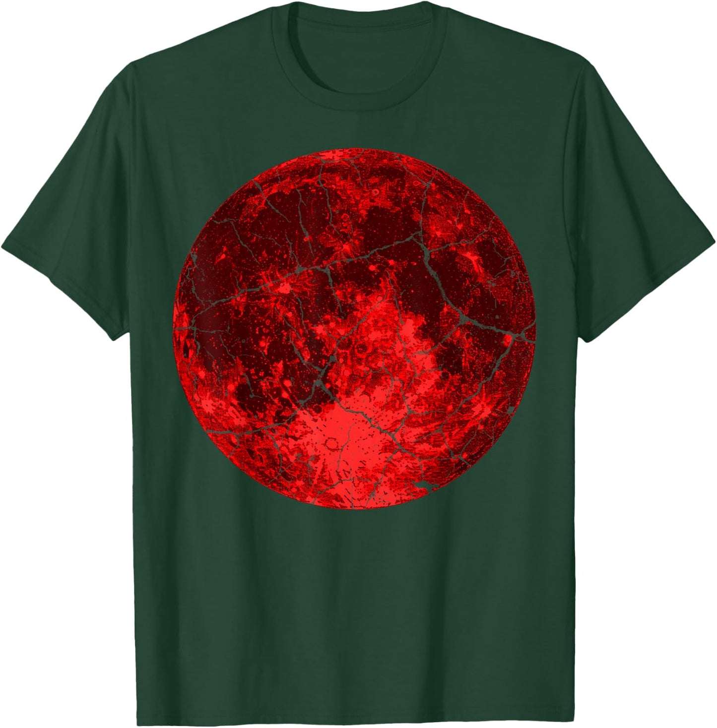 Last Minute Halloween Party Spooky Costume Red Blood Moon T-Shirt - T-Shirt | Forest