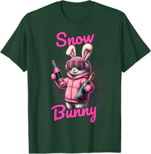 Skiing Snow Bunny | Après-ski T-Shirt - T-Shirt | Forest