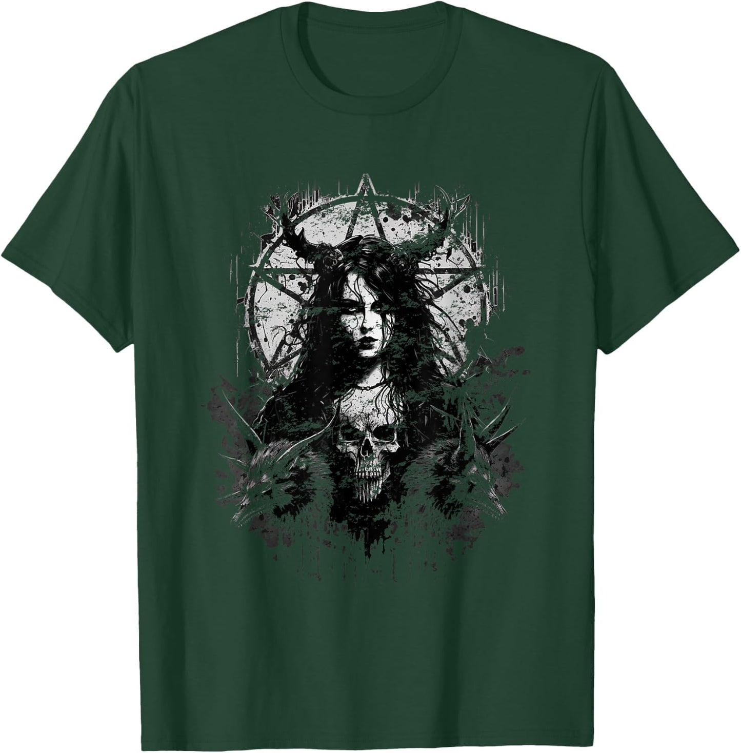 Gothic Aesthetic Satanic Grunge Dark Magic T-Shirt - T-Shirt | Forest