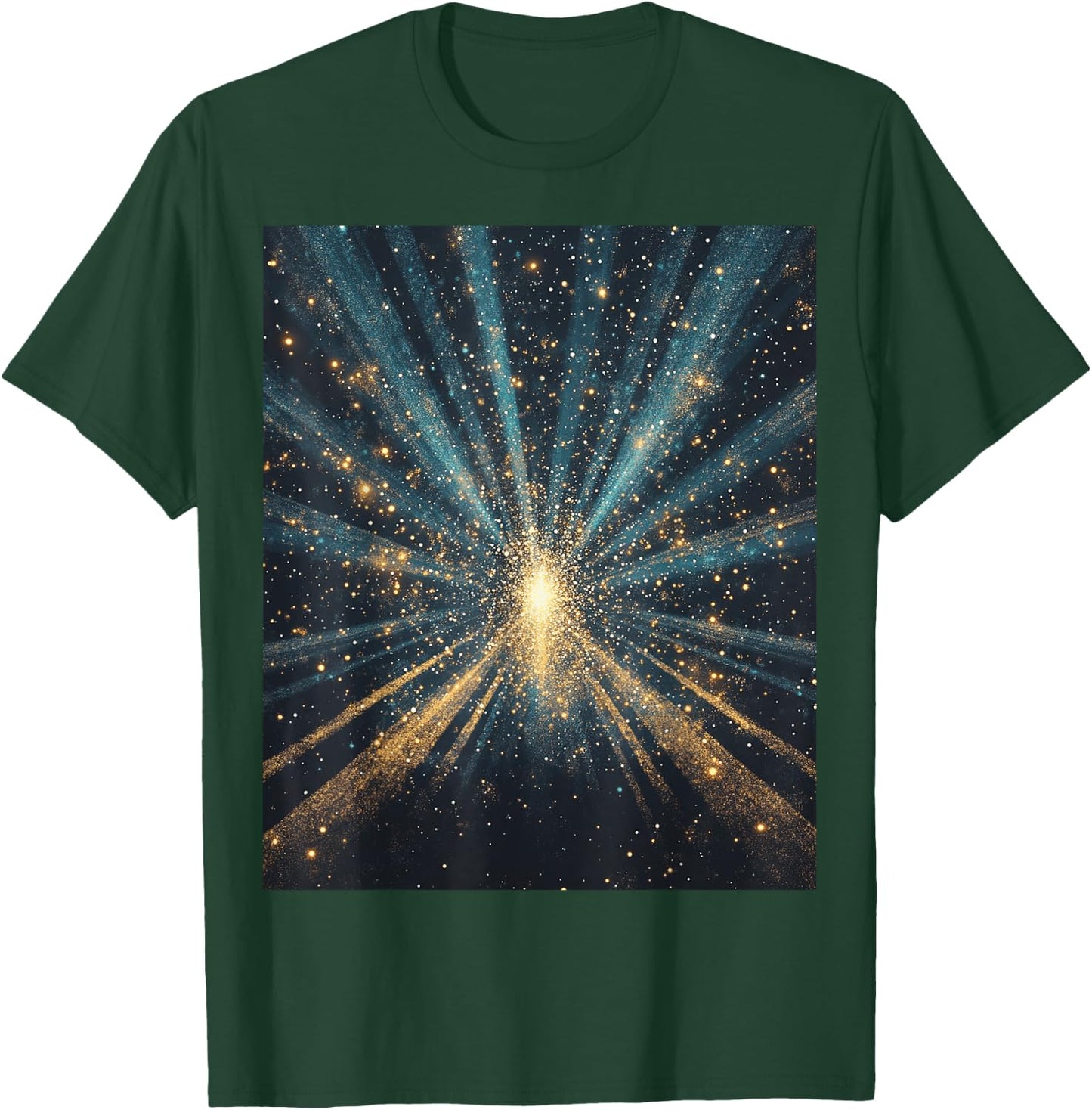 Cosmic Explosion Stars for Space Enthusiasts T-Shirt - T-Shirt | Forest