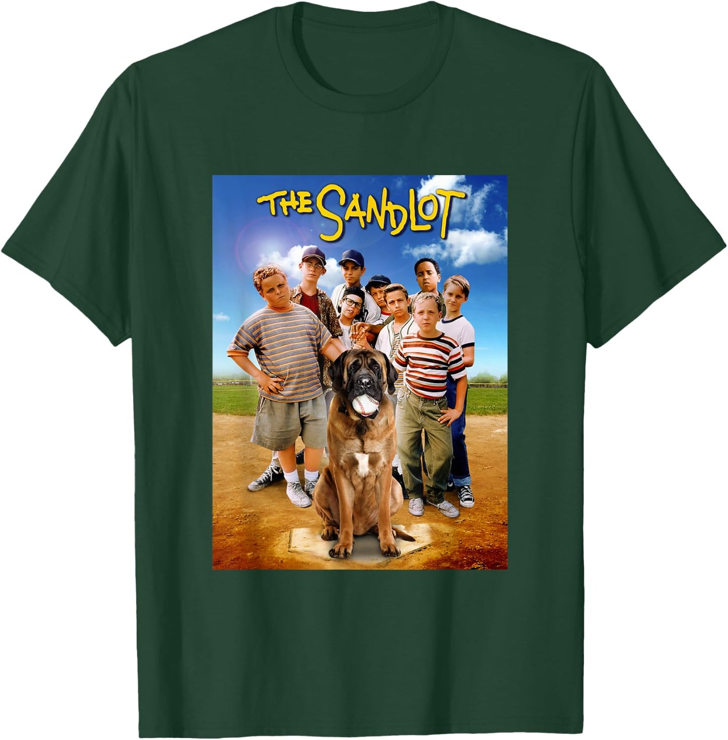 The Sandlot Baseball Field Group Dog Poster T-Shirt - T-Shirt | Forest