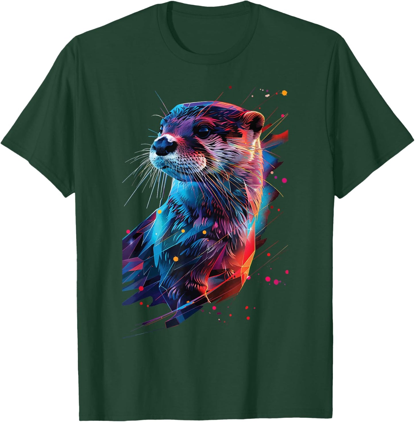 Otter , black T-Shirt - T-Shirt | Forest