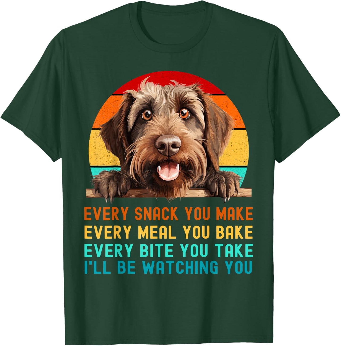 Funny Wirehaired Pointing Griffon Dog Presents and Appparel Women Kids T-Shirt - T-Shirt | Forest