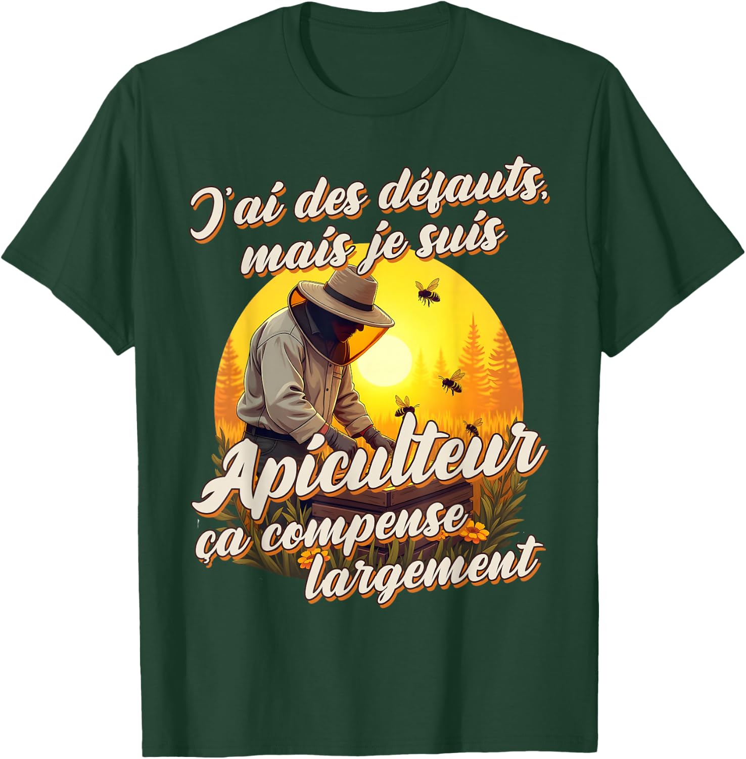 I'm Beekeeper Funny Gift Original Bees , Black, S T-Shirt - T-Shirt | Forest