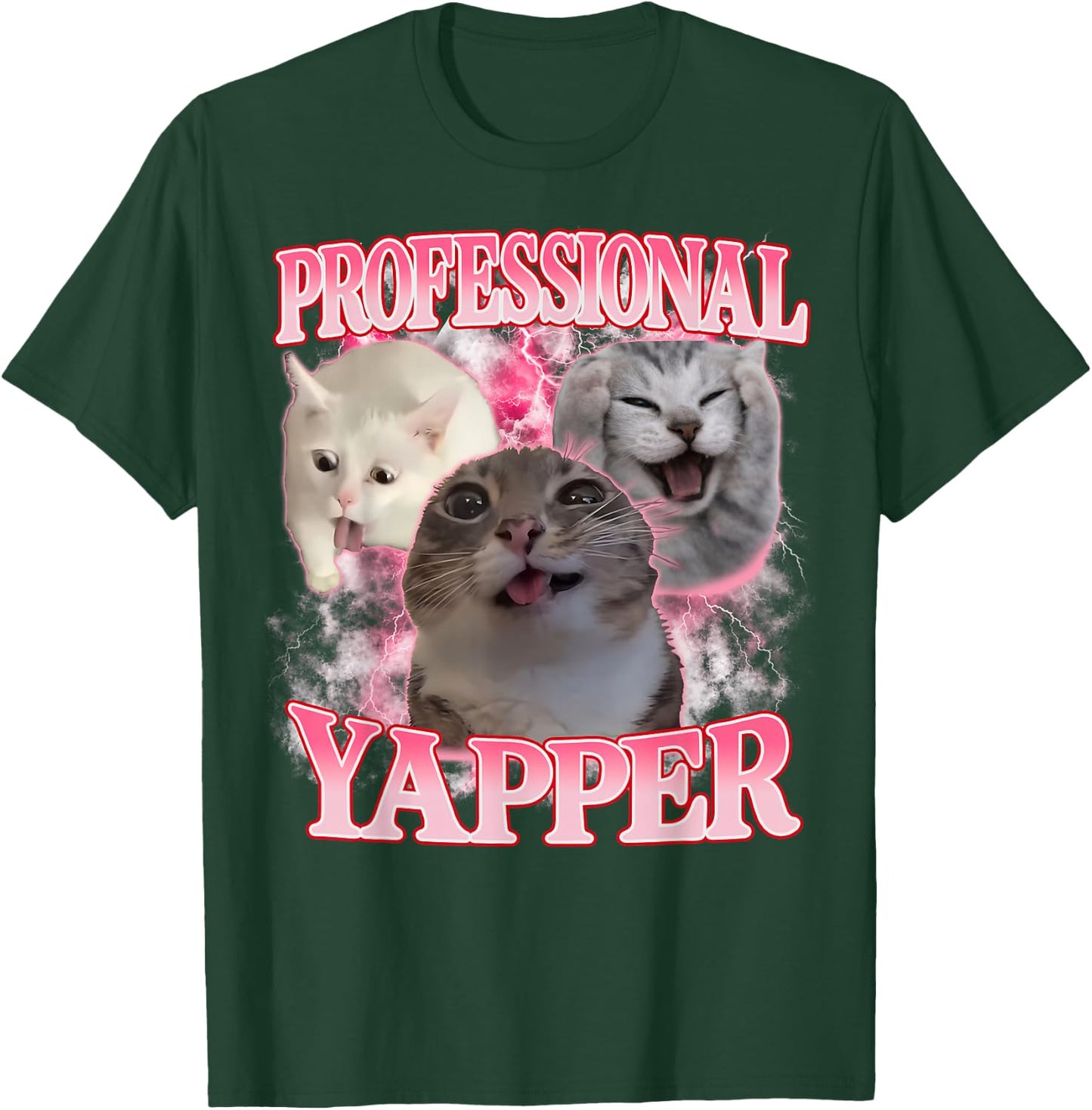 Professional Yapper Cat Funny Oddly Specific Dank Cat Meme T-Shirt - T-Shirt | Forest
