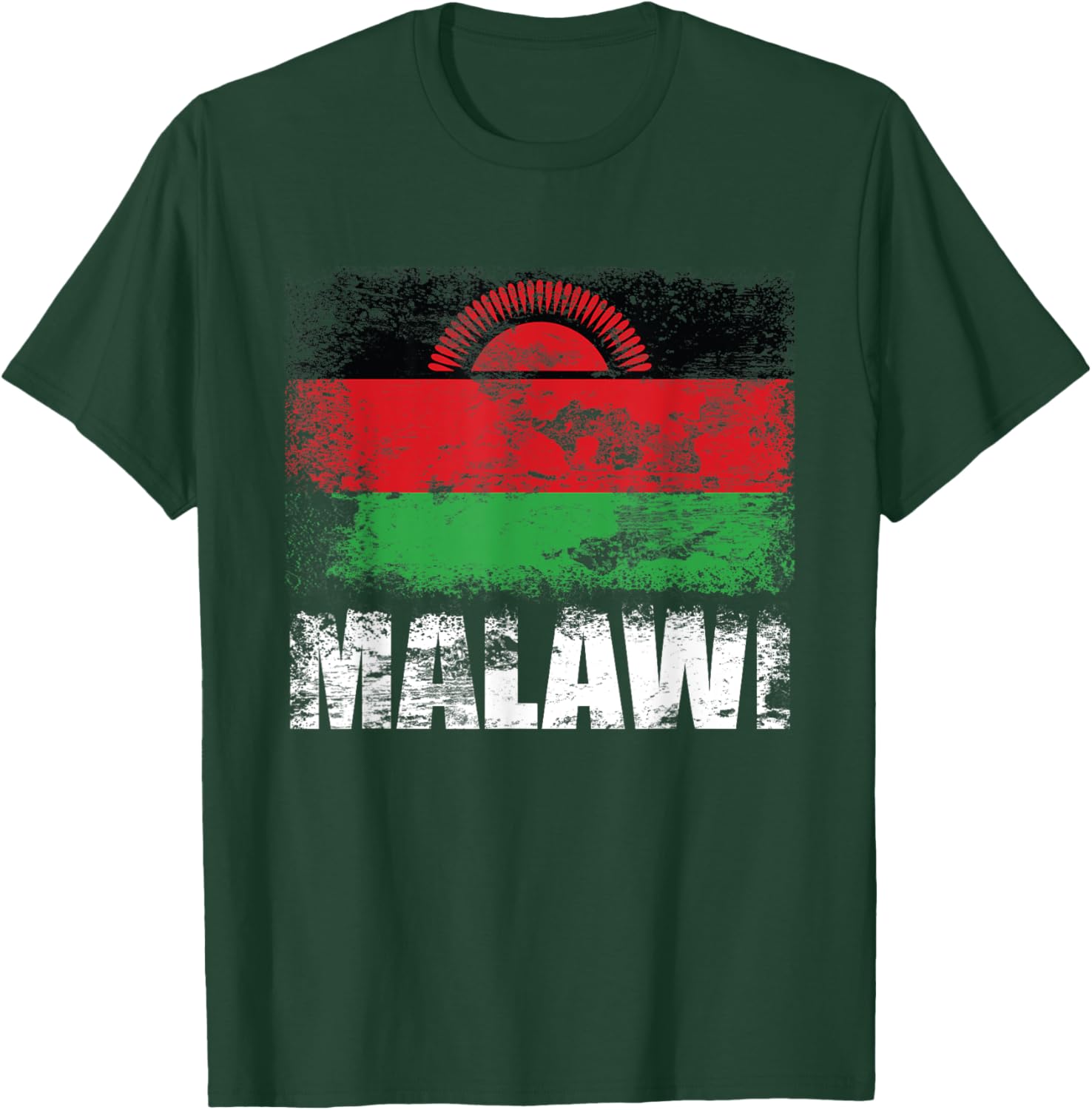 Malawi Flag | Malawian Flag T-Shirt - T-Shirt | Forest