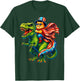 Patriotic Cat Riding T-Rex 4th of July Dinosaur USA Flag T-Shirt - T-Shirt | Forest