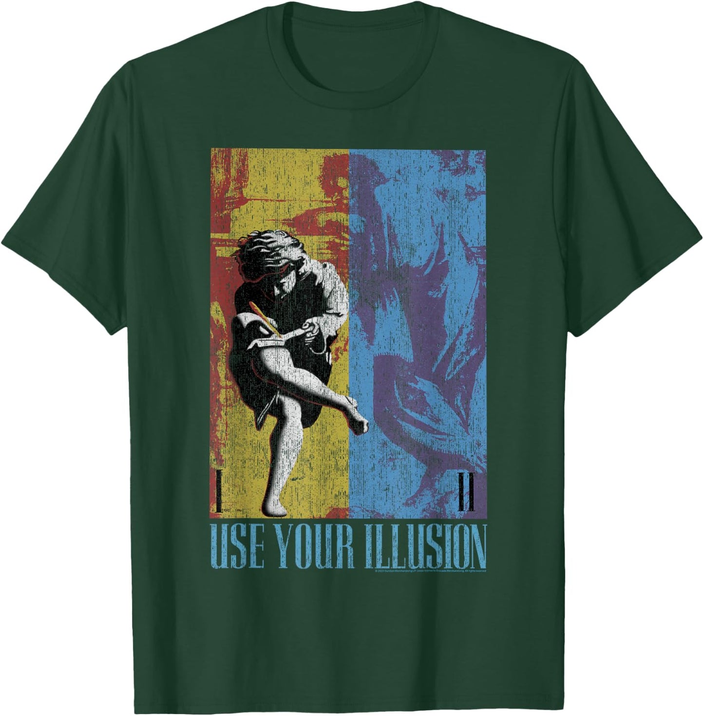 Guns 'n' Roses Double Illusion Rock Music Band , black T-Shirt - T-Shirt | Forest